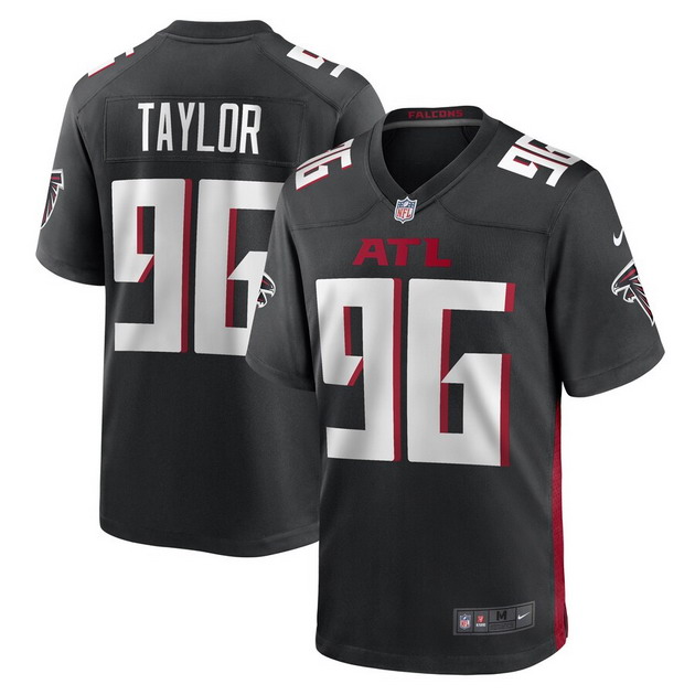 mens nike vincent taylor black atlanta falcons game player jersey